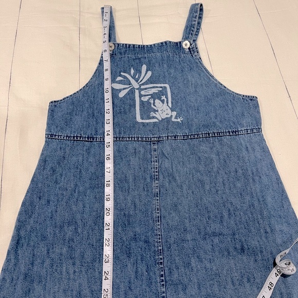 Vintage 90s‎ Studio Ease 100% Cotton Denim Midi Dress - Picture 10 of 10